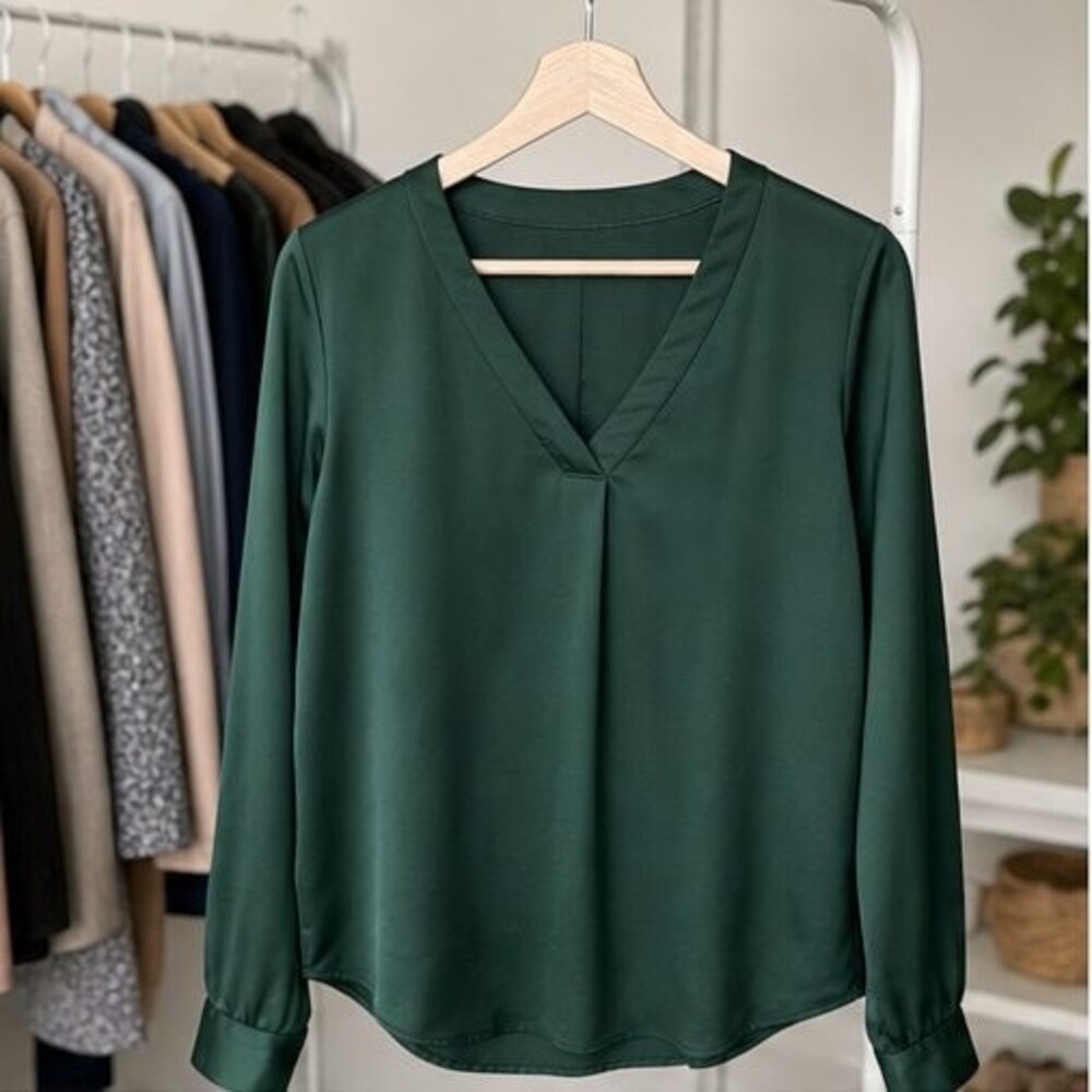 Emerald V Neck Top